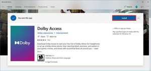 dolby access 2020